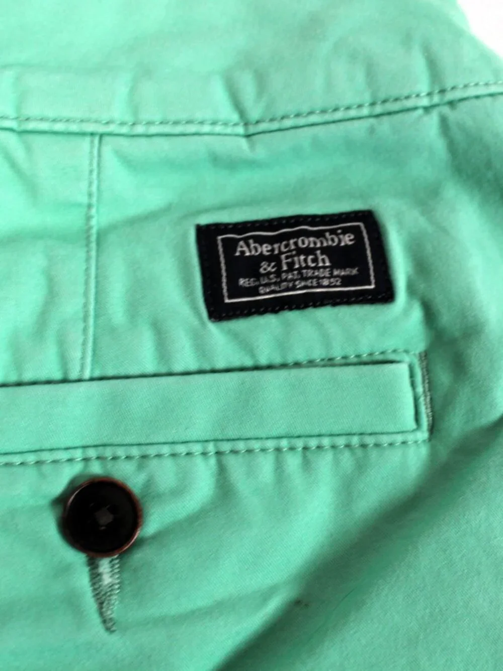 Abercrombie & Fitch Green Stretch Cotton 4.5